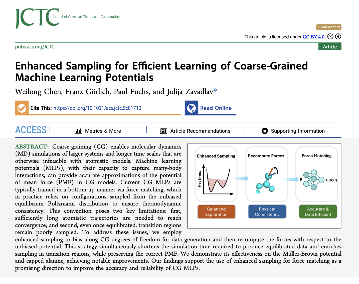 Enhanced Sampling publication